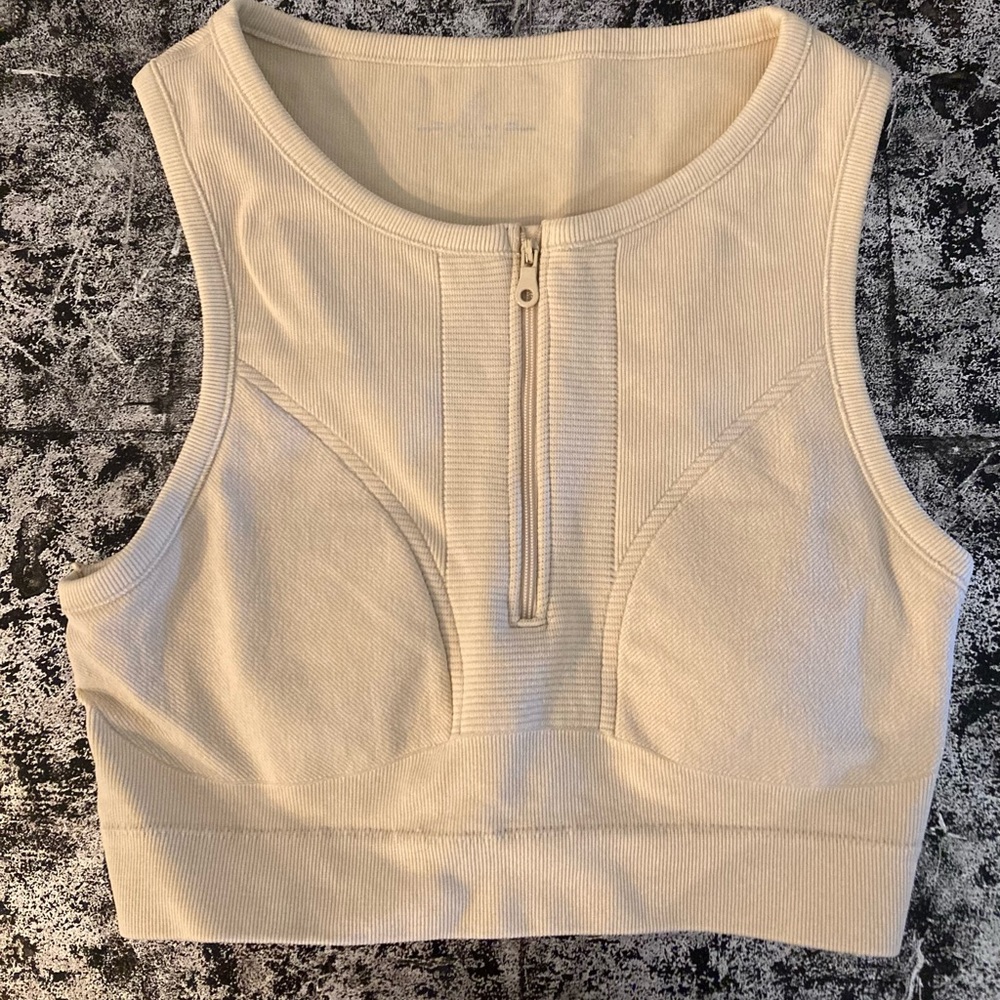 Offline Tan exercise bralette, large